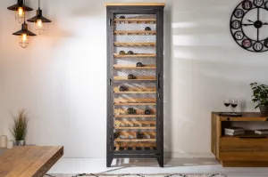 LuxD Vitrína na víno Winebar 184 cm prírodná - borovica