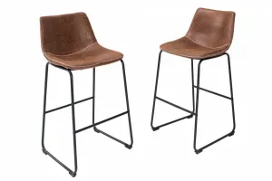 LuxD Dizajnová barová stolička Alba / vintage sivá