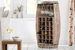 LuxD Regál na víno Winebar 97 cm hnedý