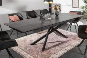 LuxD Rozťahovací keramický stôl Natasha 180-220-260 cm grafit