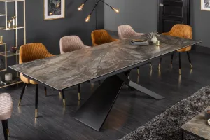 LuxD Rozťahovací keramický stôl Natasha 180-220-260 cm grafit