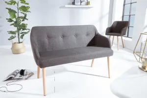 Lavica IKAROS Dekorhome Svetlosivá