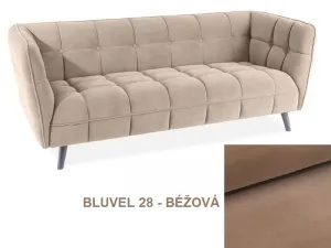 Pohovka CASTELLO 3 VELVET Signal Modrá