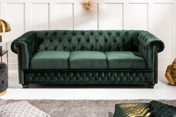 Chesterfield pohovka 3-miestna MIDAS Dekorhome