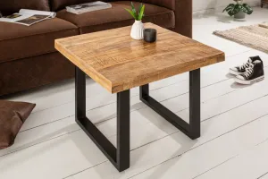 LuxD Dizajnový konferenčný stolík Thunder 60 cm mango
