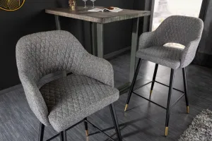 Barová stolička 2 ks PALLAS Dekorhome Antracit