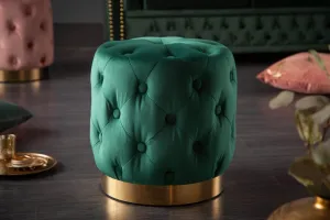 Chesterfield taburet ZETHOS Dekorhome Ružová