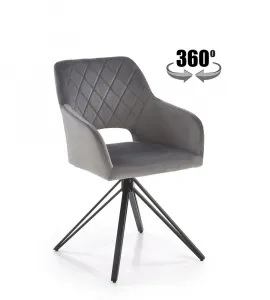 Otočné jedálenské kreslo K535 Halmar Zelená