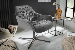Otočné kreslo THEA Dekorhome Horčicová