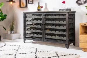 LuxD Vitrína na víno Winebar 127 cm prírodná - borovica