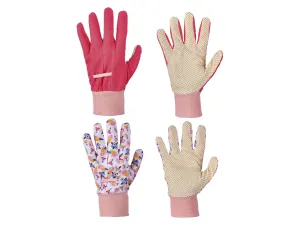 Parkside® Dámske/Pánske záhradné rukavice, 2 páry (8, bledoružová/koralová)