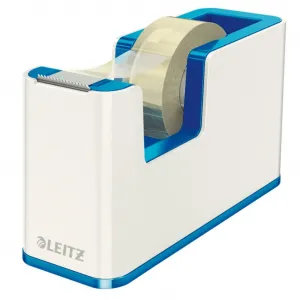 Leitz WOW Odvíječ pásky bílo-modrá / Na pásky do 19 mm x 33 m