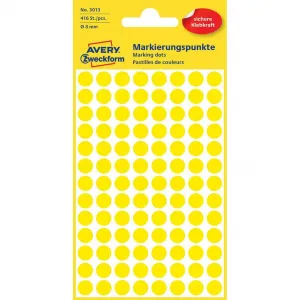 Avery Zweckform Etikety kruhové 8mm Avery žlté