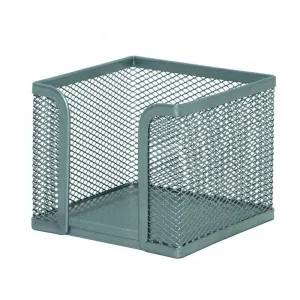 Q-CONNECT Drôtený stojan na blok `kocka` 95x80x95mm strieborný