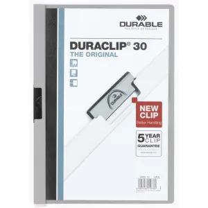 Durable Obal s klipom DURACLIP Original 30 sivý