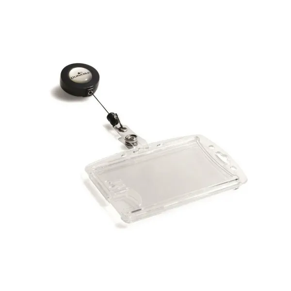 DURABLE Visačka na 2 plastové karty s kotúčom DURABLE 90x54mm 10ks (DU822419)