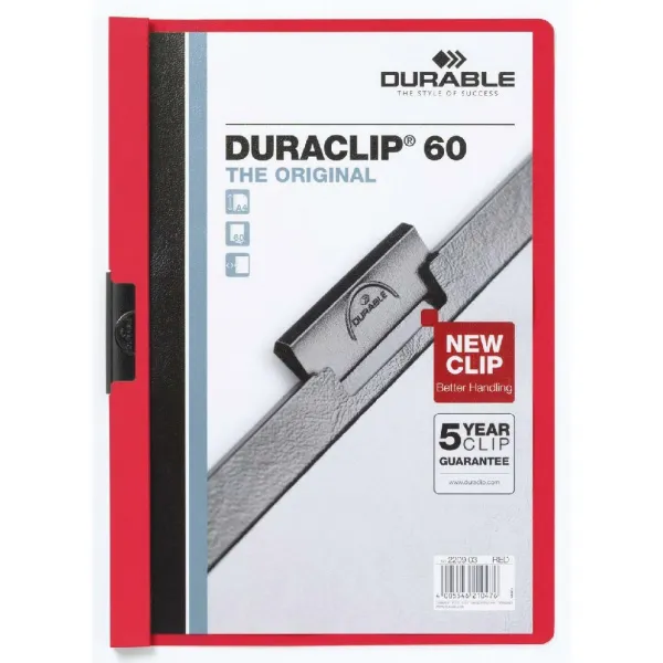 Durable Obal s klipom DURACLIP Original 60 červený