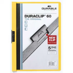 Durable Obal s klipom DURACLIP Original 60 žltý