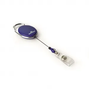 DURABLE Výsuvný kotúč s prúžkom DURABLE JOJO STYLE tmavomodrý 10ks (DU832407)