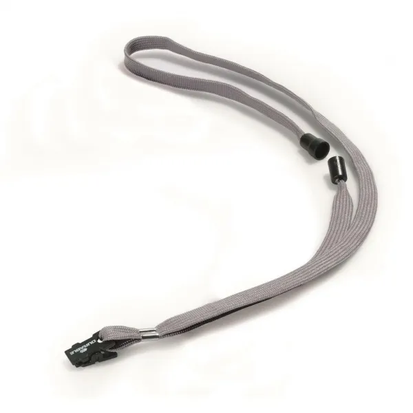 Snúrka na krk Závesný remienok DURABLE 10mm sivý 10 ks