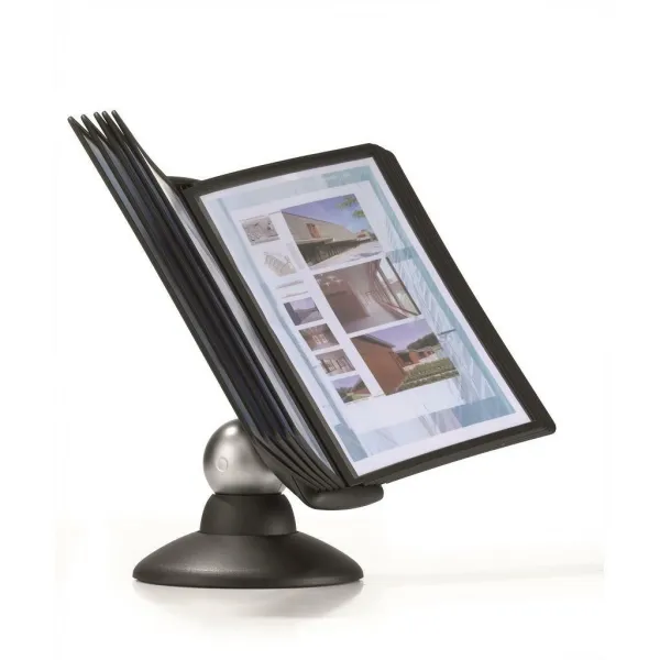 Durable Stojan na stôl SHERPA Motion s 10 panelmi čierny