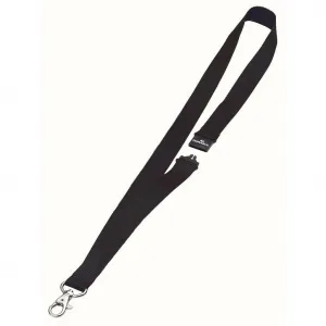 Snúrka na krk Závesný remienok DURABLE 20mm so skobou čierny 10ks