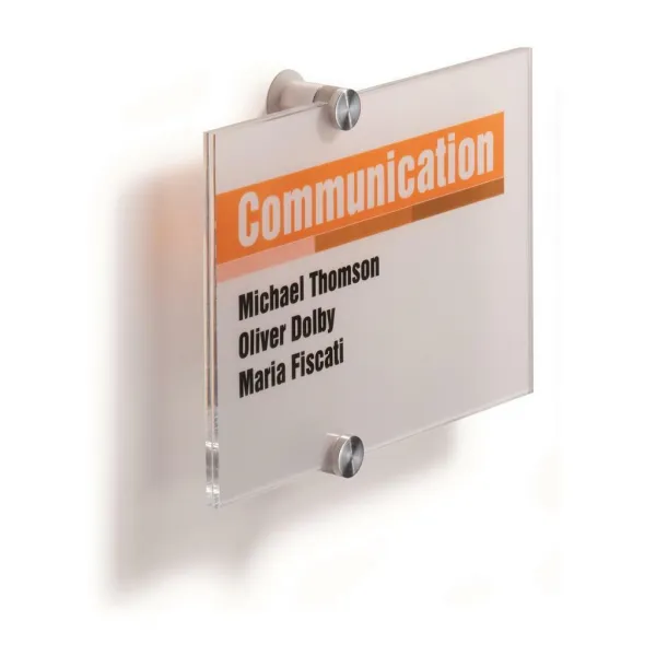 Durable Informačná tabuľka Crystal Sign 210x148 mm
