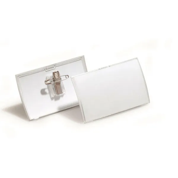 DURABLE Visačka oblá PP štipec+špendlík DURABLE CLICK FOLD 75x40mm 25ks (DU821119)
