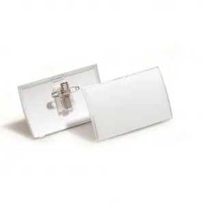 DURABLE Visačka oblá PP štipec+špendlík DURABLE CLICK FOLD 75x40mm 25ks (DU821119)