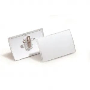 DURABLE Visačka oblá PP štipec+špendlík DURABLE CLICK FOLD 90x54mm 25ks (DU821419)
