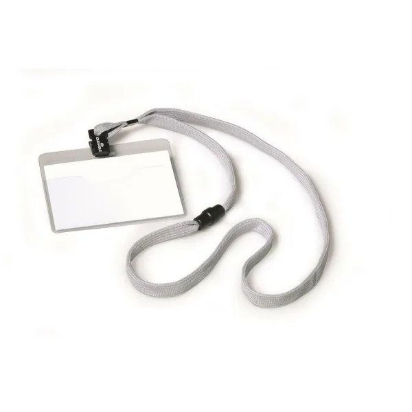 DURABLE Visačka so sivým remienkom DURABLE 90x60mm 10ks (DU813910)