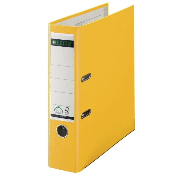 Leitz 180° pákový zakladač plastový A4 8 cm žltý