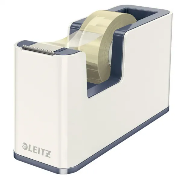 Leitz WOW Odvíječ pásky bílo-šedá / Na pásky do 19 mm x 33 m