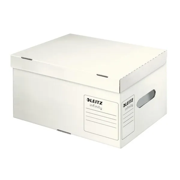 Leitz ES610500 archívna škatuľa Infinity s vekom biela A4