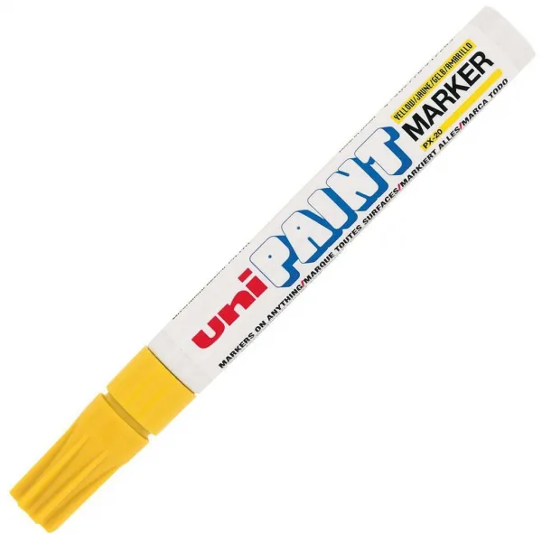 UNI Mitsubishi Pencil Lakový popisovač uni PAINT PX-20 žltý