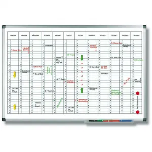 Legamaster Plánovacia tabuľa ročná PREMIUM vertikálna 60x90 cm