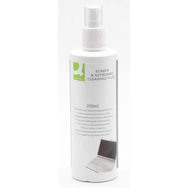 Q-CONNECT Čistiaci sprej na obrazovky a povrchy 250ml