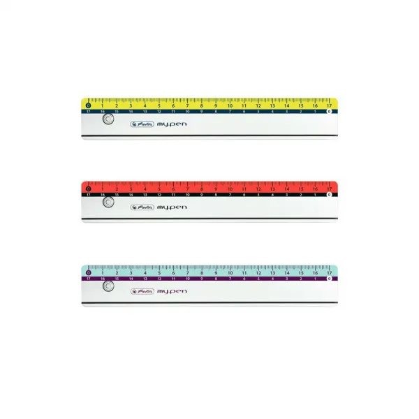 Pravítko Herlitz my.pen 17cm plastové mix farieb