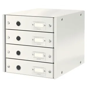 LEITZ Zásuvkový box Leitz Click & Store 4 zásuvky biely