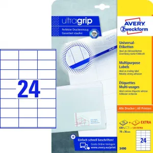 Avery Zweckform Etikety univerzálne 70x36mm Avery A4 25+5 hárkov