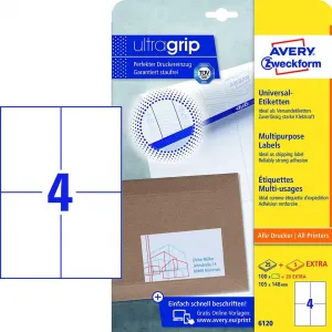 Avery Zweckform Etikety univerzálne 105x148mm Avery A4 25+5 hárkov