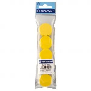 Centropen Magnety 30mm žlté 10ks