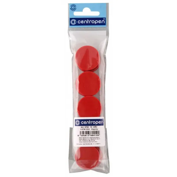 Centropen Magnety 30mm červené 10ks