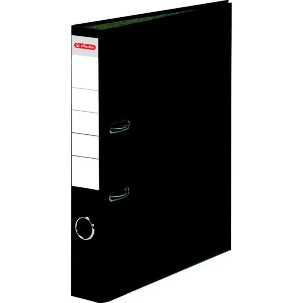 Herlitz Zakladač pákový Mramor A4 5cm čierny