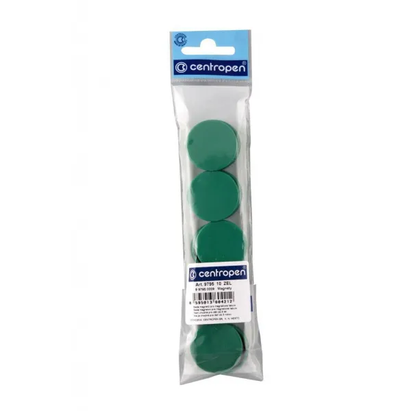 Centropen Magnety 30mm zelené 10ks