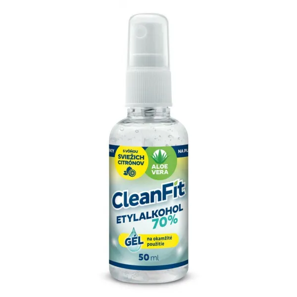 CleanFit dezinfekčný gél 70% citrus na ruky s rozprašovačom 50 ml