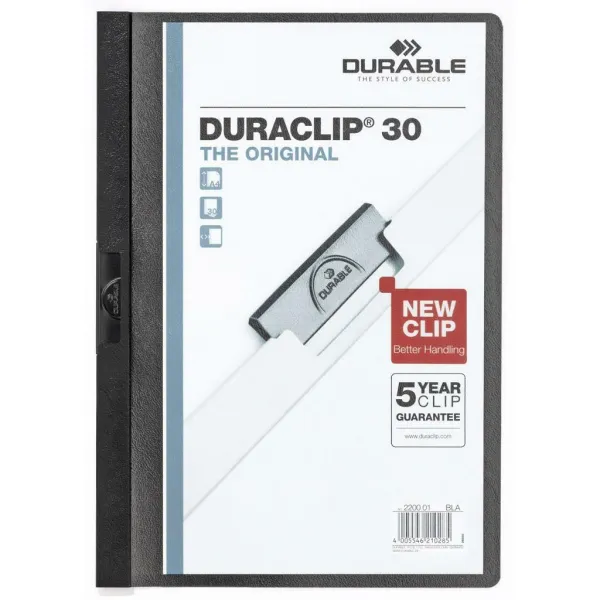 Durable Obal s klipom DURACLIP Original 30 čierny