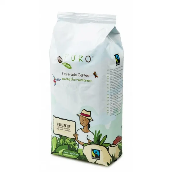 PURO Fairtrade Káva Fairtrade Puro Fuerte zrnková 1 kg