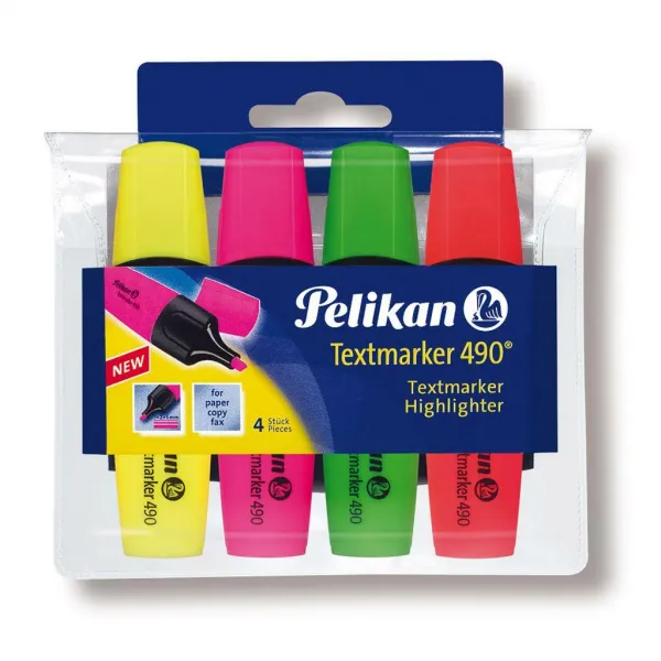 Sada zvýrazňovačov Pelikan 490 4S
