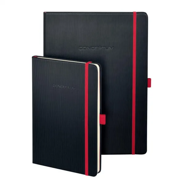 Sigel Zápisník CONCEPTUM Red Edition A4, linajkový čierno-červený